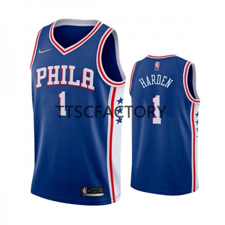 Dres Philadelphia 76ers James Harden 1 Nike 2022 Icon Edition Plava Swingman - Muške